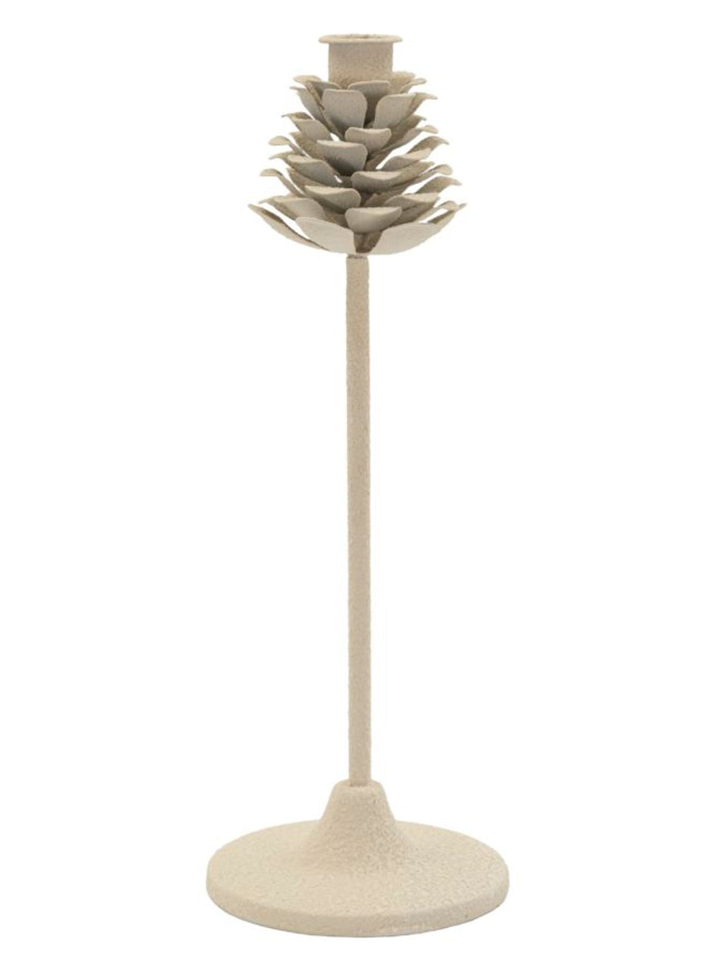 Portacandele in metallo crema, Ø11,5x33,5 cm – Dune Pigna