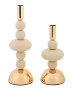 Portacandele Galaxy Crema set 2 Pz - foto 1