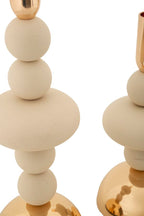 Portacandele Galaxy Crema set 2 Pz - foto 3