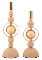 Portacandele Saturno Rosa set 2 Pz - foto 1