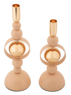 Portacandele Saturno Rosa set 2 Pz - foto 2