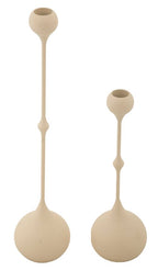Portacandele Slimmy Crema set 2 Pz - foto 2