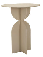 Tavolino da salotto in metallo crema, Ø45x58 cm – Dune