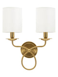 Applique da parete in metallo oro, 35,5x17x43 cm – Lampada Zagabria