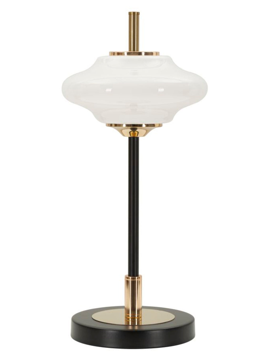Lampada da tavolo in metallo oro, Ø22x46 cm – Vintage