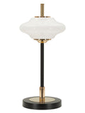 Lampada da tavolo in metallo oro, Ø22x46 cm – Vintage