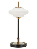 Lampada da tavolo in metallo oro, Ø22x46 cm – Vintage