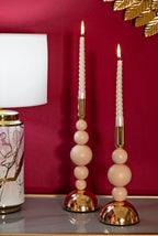 Portacandele Bolly Rosa set 2 Pz - foto 4