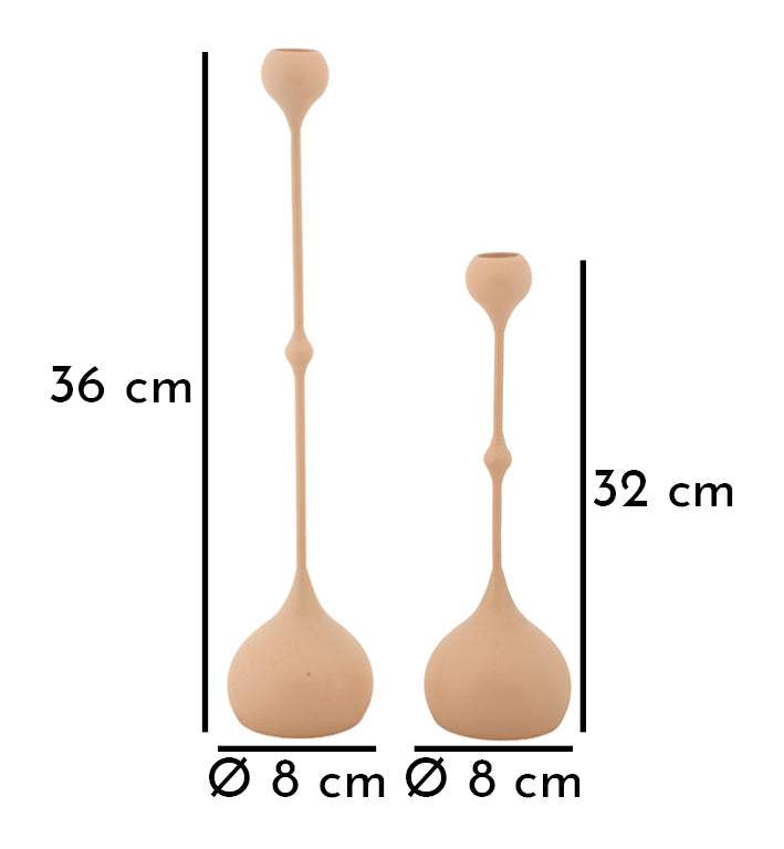 Portacandele Slimmy Rosa set 2 Pz - foto 5