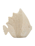 Scultura decorativa in resina beige, 16,7x6,5x16,8 cm – Pesce Sand