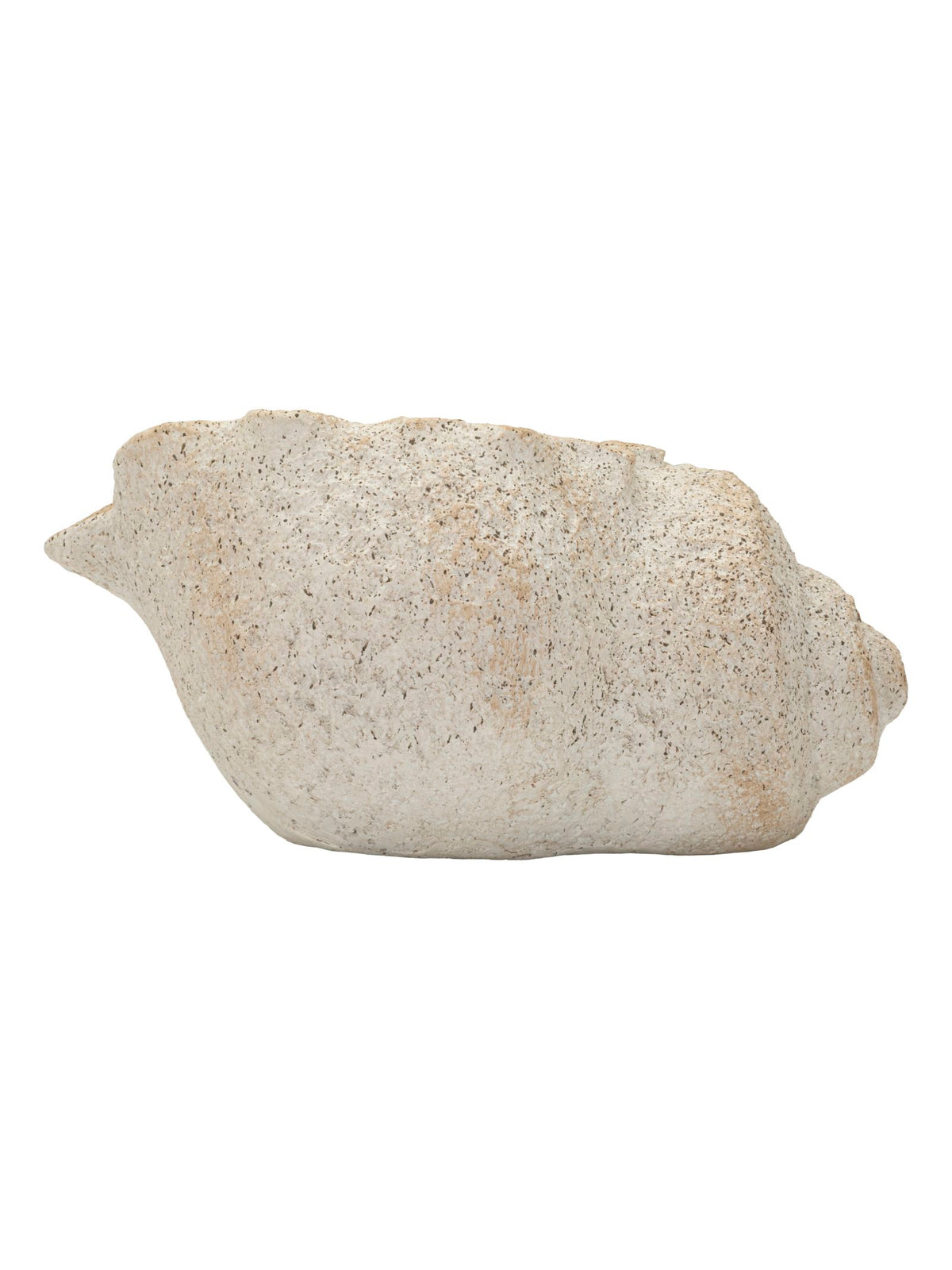 Vaso decorativo in magnesite beige, 35x23x18 cm – Shell Sand