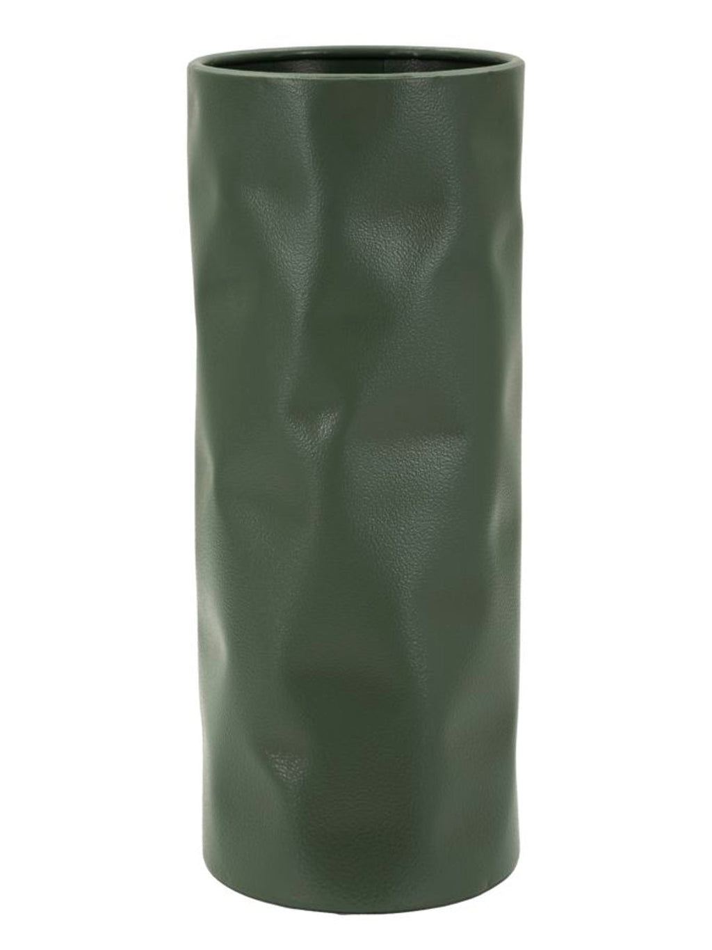Vaso decorativo in metallo verde, 12x12x30 cm – Norimberga