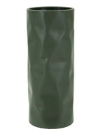 Vaso decorativo in metallo verde, 12x12x30 cm – Norimberga
