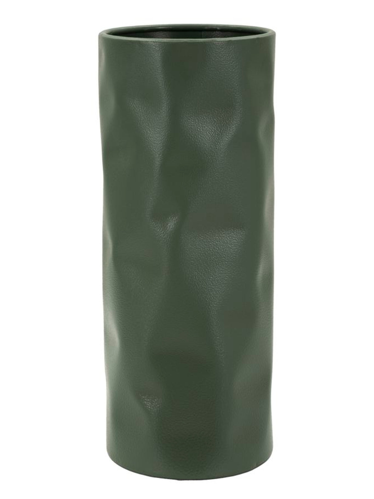 Vaso decorativo in metallo verde, 12x12x30 cm – Norimberga