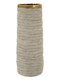 Vaso decorativo in ceramica grigia, Ø15,5x40 cm – Lima Open