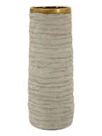 Vaso decorativo in ceramica grigia, Ø15,5x40 cm – Lima Open