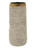 Vaso decorativo in ceramica grigia, Ø14x31,5 cm – Lima Open