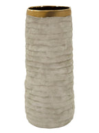 Vaso decorativo in ceramica grigia, Ø14x31,5 cm – Lima Open