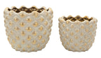 Cachepot Pepitas coppia, Ø23x18-18,5x15,5 cm