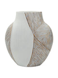 Vaso decorativo in resina bianca, 27x11,5x31 cm – Ho Chi Minh