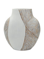 Vaso decorativo in resina bianca, 27x11,5x31 cm – Ho Chi Minh