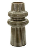 Vaso decorativo in ceramica verde, Ø18x36 cm – Harmony
