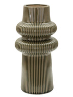 Vaso decorativo in ceramica verde, Ø18x36 cm – Harmony