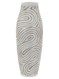 Vaso decorativo in resina bianca, Ø18,5x50 cm – Oblix