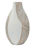 Vaso decorativo in resina bianca, 29,5x13,5x50 cm – Ho Chi Minh