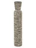 Vaso da terra in resina bianca, Ø16x86 cm – Nairobi