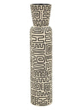 Vaso da terra in resina bianca, Ø15,5x65 cm – Nairobi