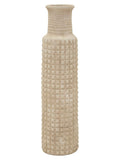 Vaso da terra in resina beige, Ø28x110 cm – Sand