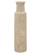 Vaso da terra in resina beige, Ø28x110 cm – Sand