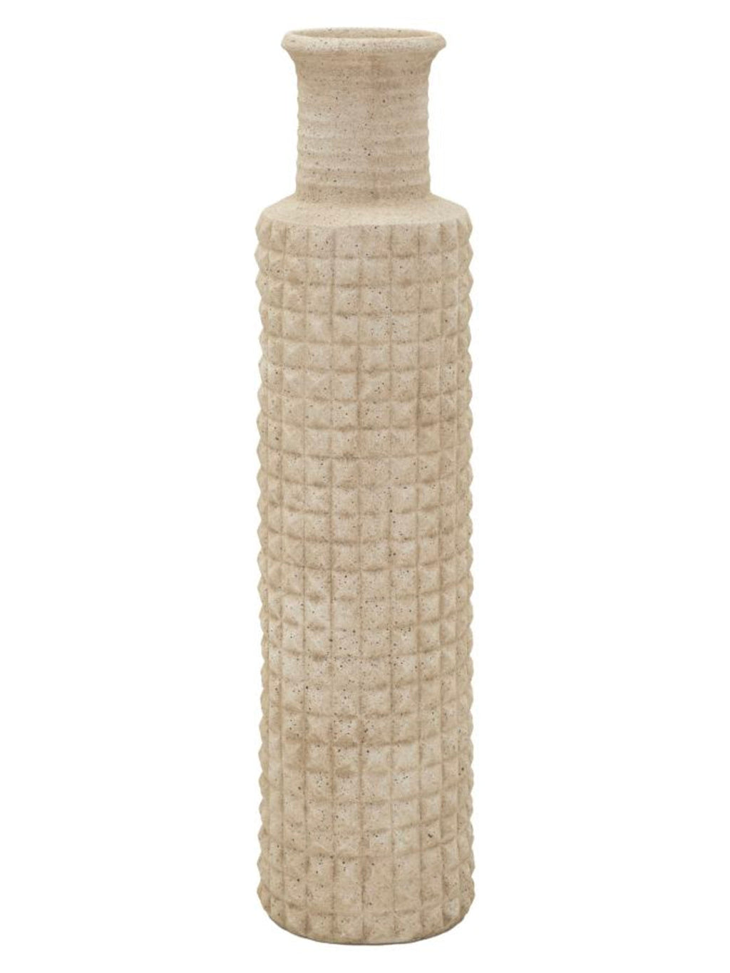 Vaso da terra in resina beige, Ø24,5x97 cm – Sand