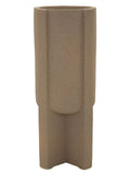 Portavaso da terra in resina marrone, Ø42x101 cm – Moai
