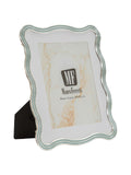Cornice portafoto in metallo celeste, 22,7x1,3x27,6 cm – Elizabeth
