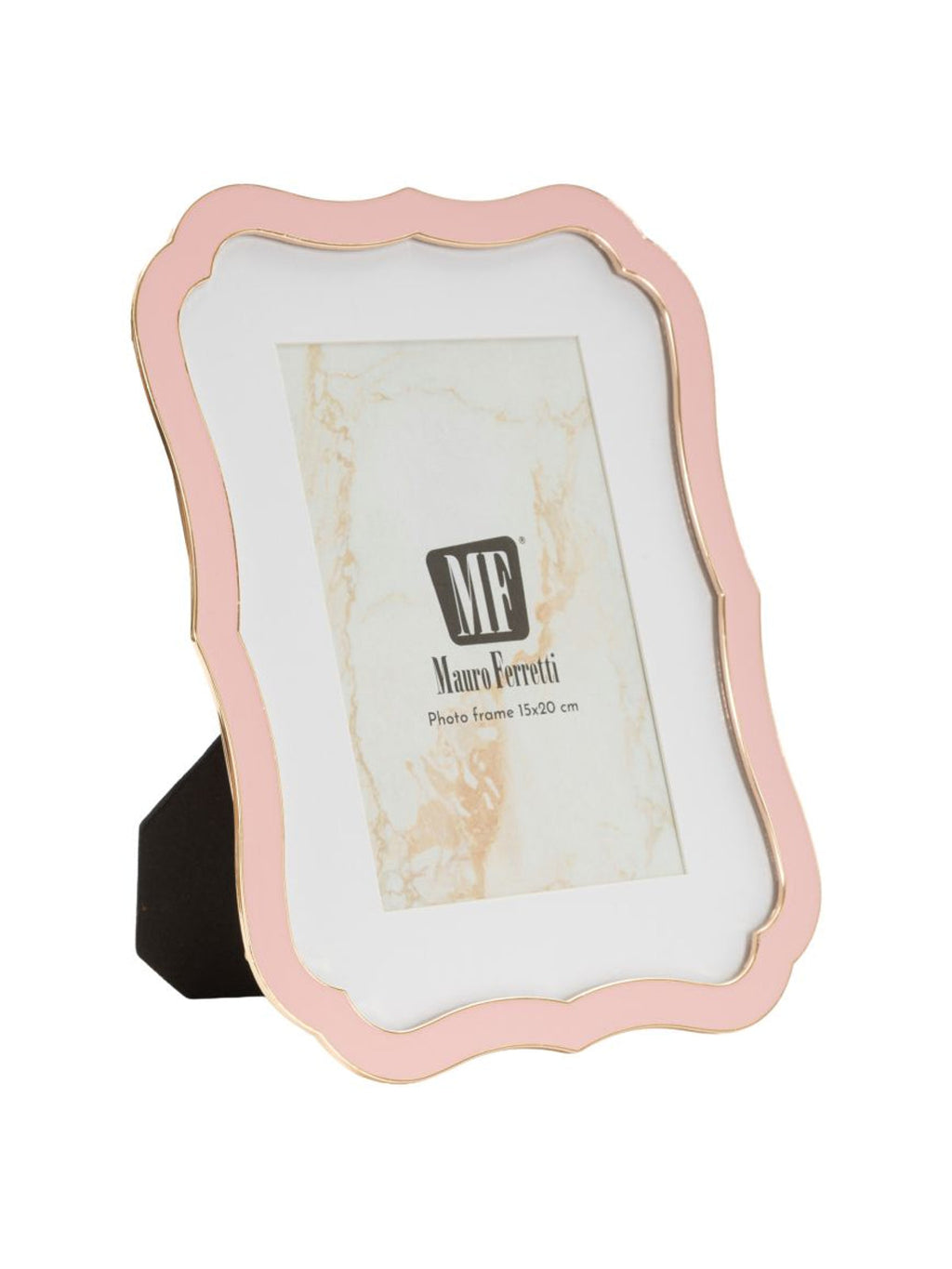Cornice portafoto in metallo rosa, 17x1,4x21,9 cm – Margot