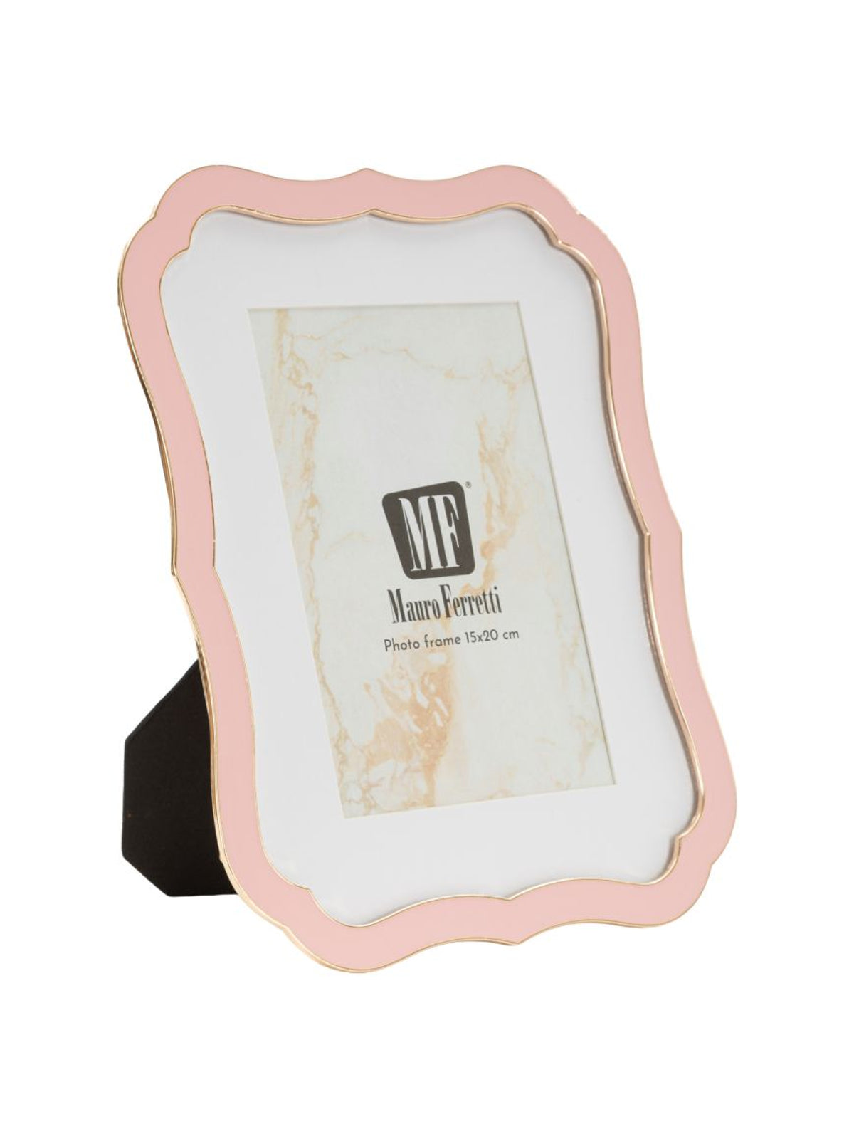 Cornice portafoto in metallo rosa, 17x1,4x21,9 cm – Margot