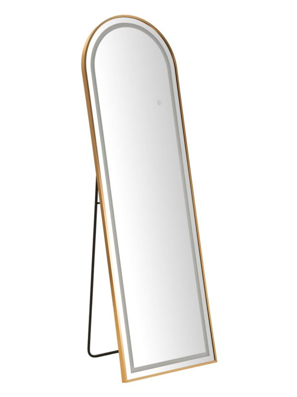 Specchio da parete in specchio oro, 50x3-38x160 cm – Led Simple Arco