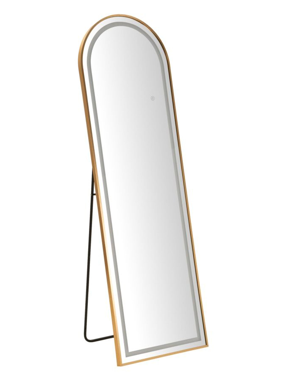 Specchio da parete in specchio oro, 50x3-38x160 cm – Led Simple Arco