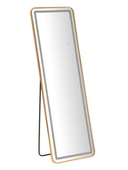 Specchio da parete in specchio oro, 50x3-38x160 cm – Led Simple Rett