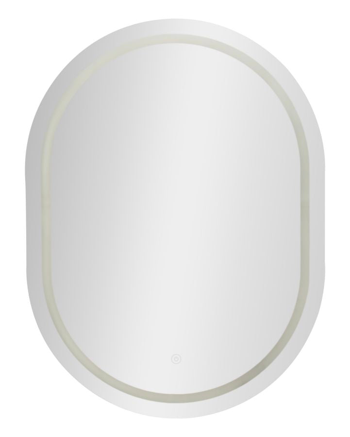 Specchio da muro led Simple ovale, 60x3,5x80 cm