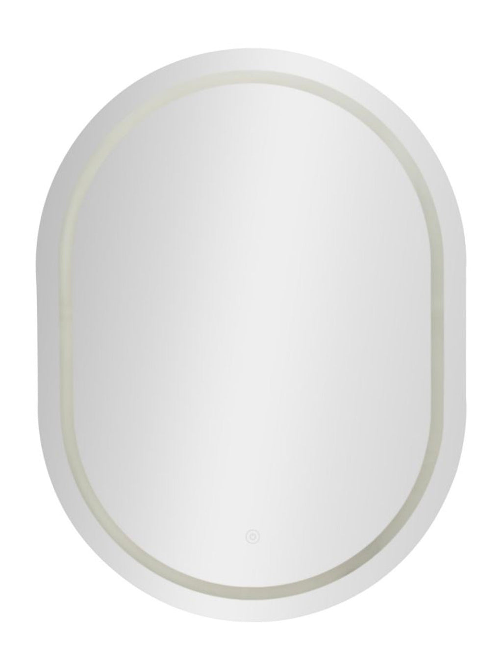 Specchio da parete in specchio argento, 60x3,5x80 cm – led Simple ovale