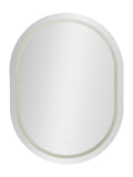 Specchio da parete in specchio argento, 60x3,5x80 cm – led Simple ovale