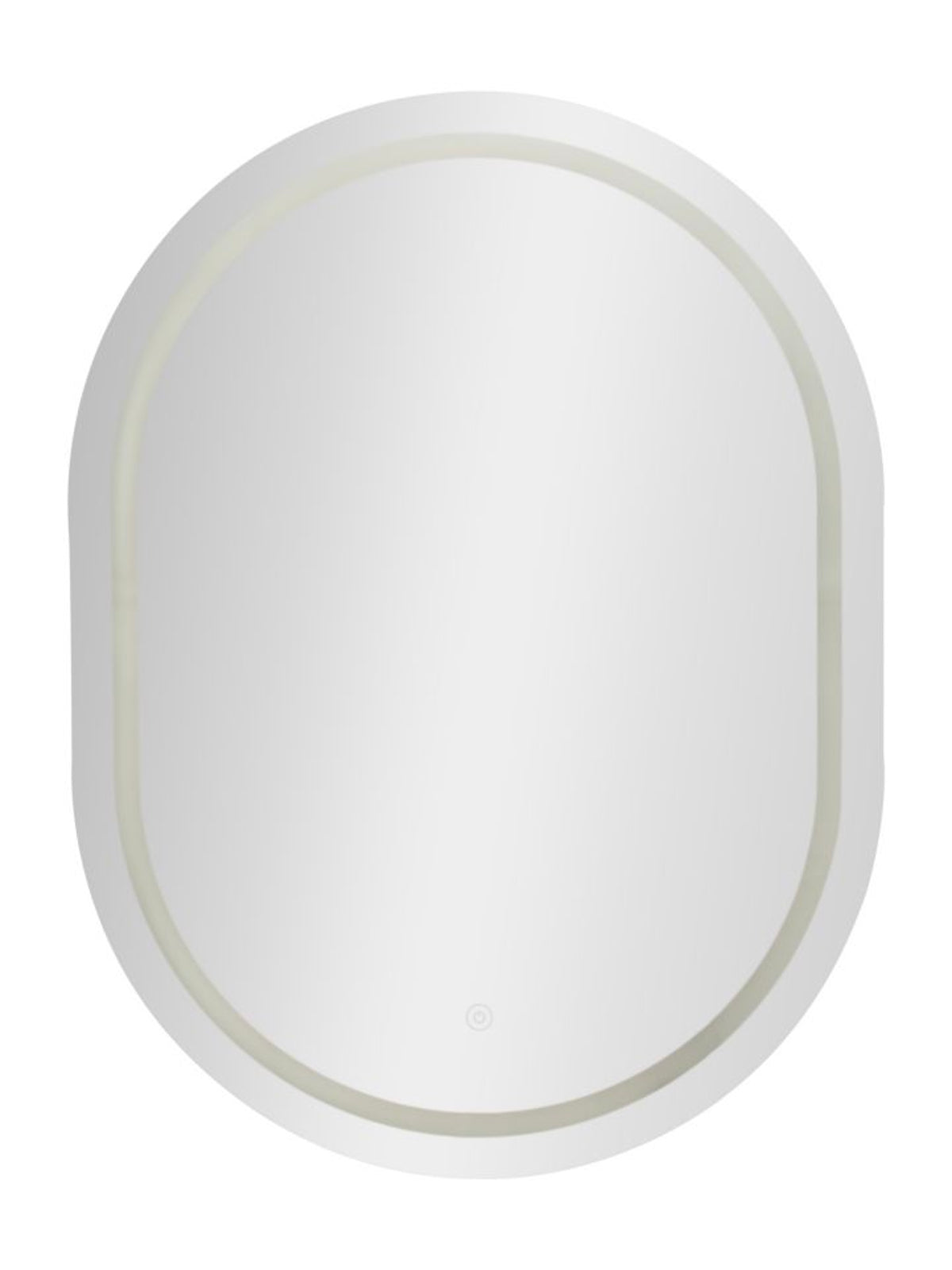 Specchio da parete in specchio argento, 60x3,5x80 cm – led Simple ovale