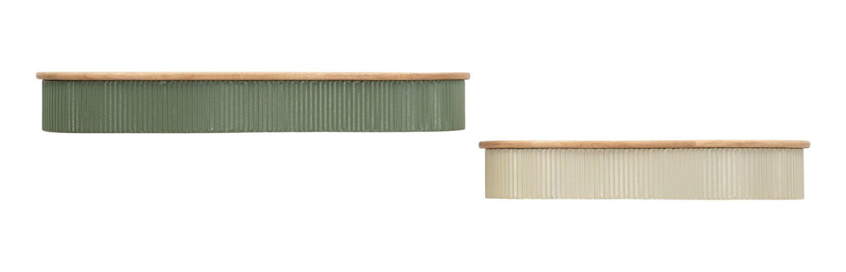 Mensole Frankfurt coppia, 86x18x12-65x16x12 cm – dettaglio 2