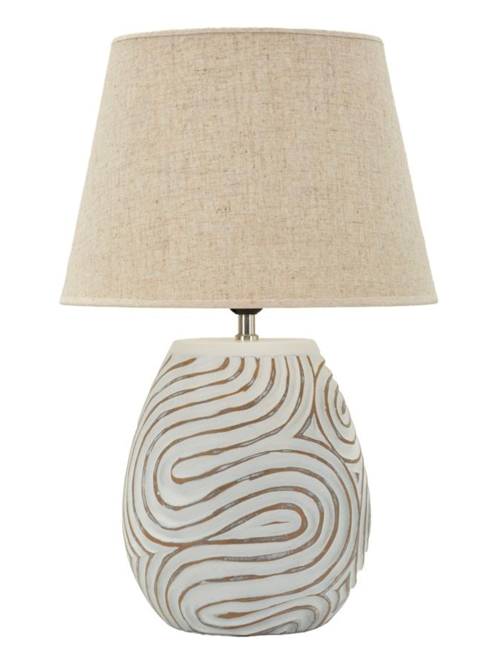 Lampada da tavolo in resina multicolore, Ø35x55 cm – Oblix