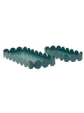 Svuotatasche decorativo in metallo verde, 40x16,5x4,5-29x12x4,5 cm – Saturno Rettangolare