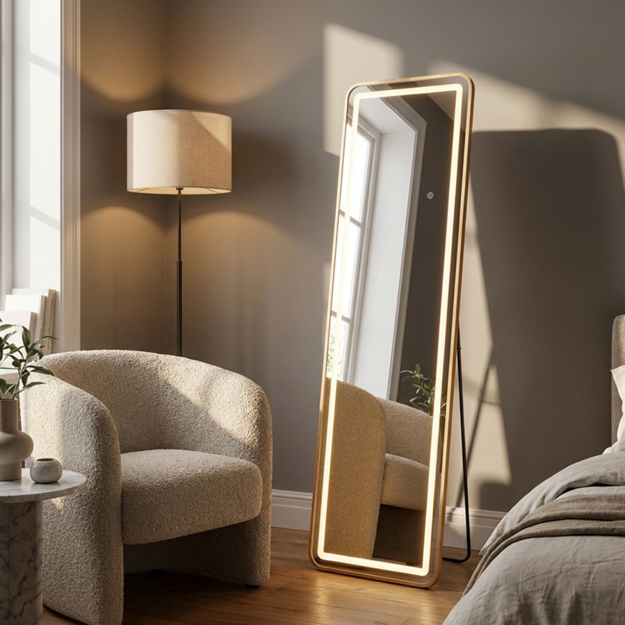 Specchio da terra Led Simple Rett - foto 10