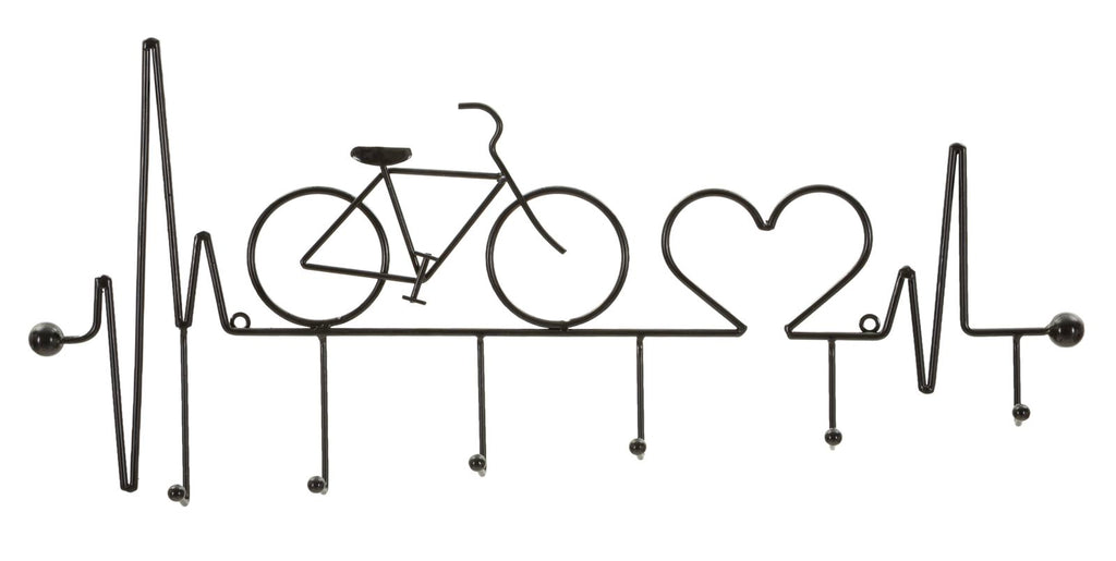 Appendiabiti da muro Bicicletta Nero - foto 1